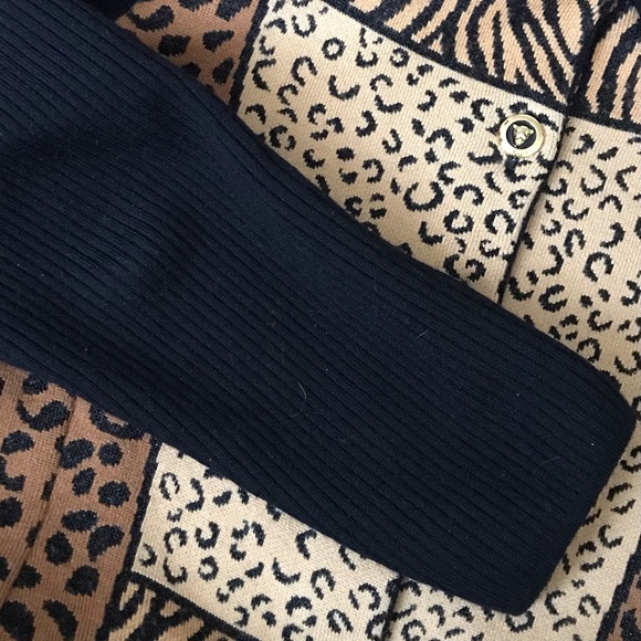 Small ESCADA lightweight animal print cardigan - Picture 6 of 6